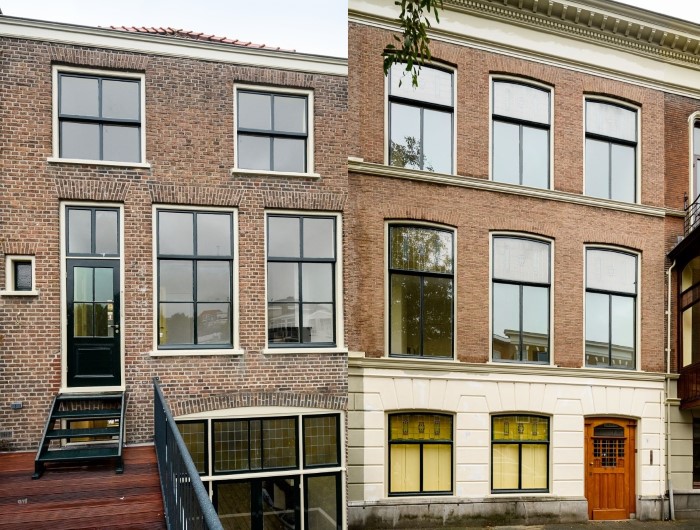 Burgy Bouwbedrijf restauratie woonhuis Den Haag achter- en voorgevel