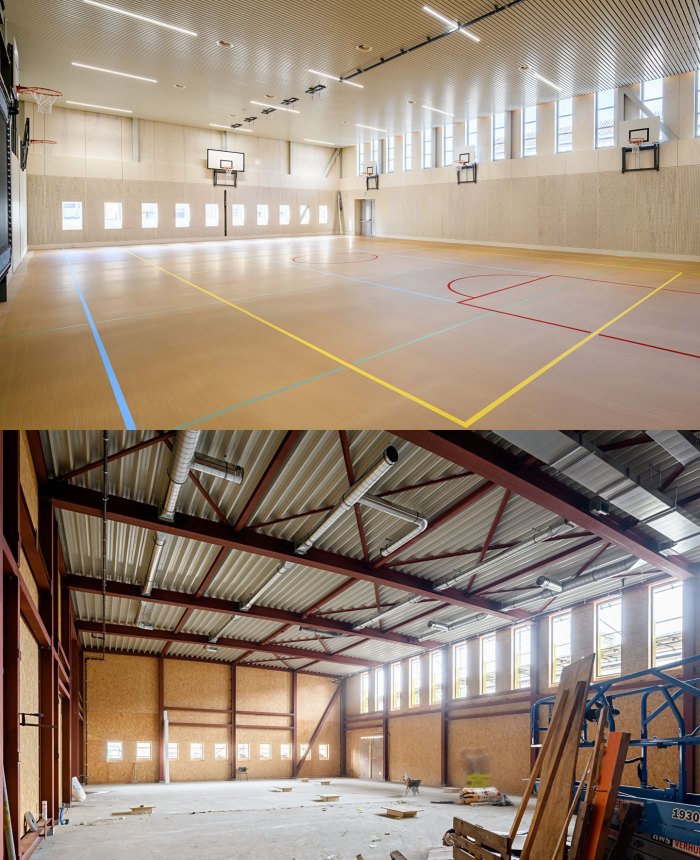 Burgy Bouwbedrijf Restauratie nieuwe gymzaal Zuider Gymnasium