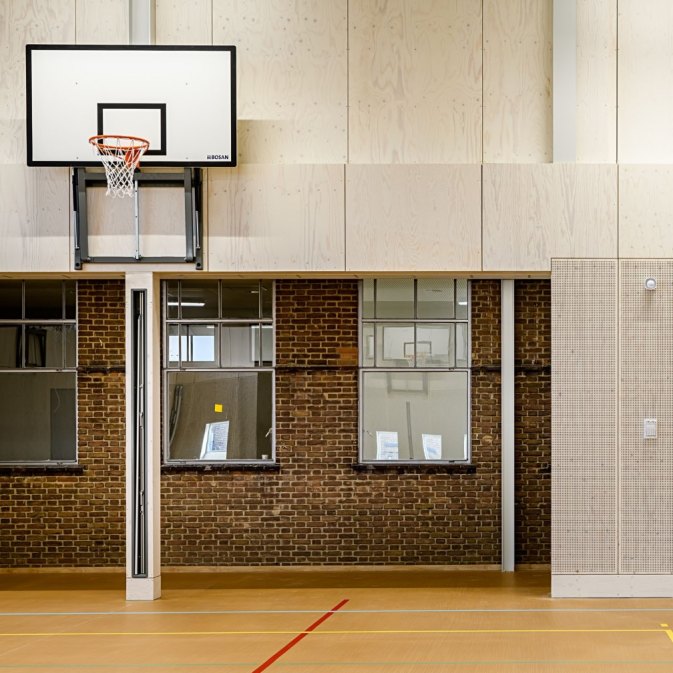 Burgy Bouwbedrijf Restauratie Nieuwe gymzaal Zuider Gymnasium Rotterdam