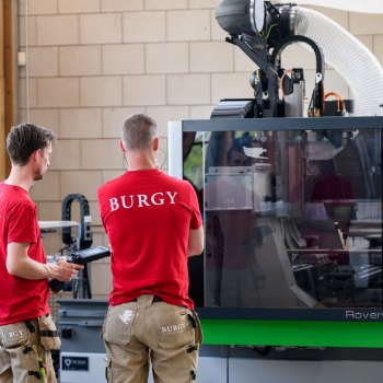 Burgy Bouwbedrijf Restauratie nieuwe cnc machine robot in timmerfabriek