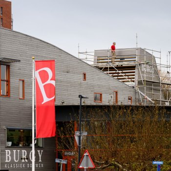 Burgy Bouwbedrijf Verbouwing bedrijfspand Amphoraweg Leiden dakopbouw t.b.v. nieuwe zaal